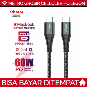 Vivan KPD100S Kabel Data Type-C To Type-C Original