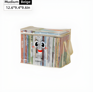 KAPEKANZ กระเป๋าเก็บของแบบใส กันฝุ่น วางซ้อนกันได้ กระเป๋าจัดเก็บหนังสือ พลาสติก PVC แบบใส มีซิป กันฝุ่น กันน้ำ เก็บหนังสือ ล่องเก็บของเล่นความจุขนาดใหญ่นัก