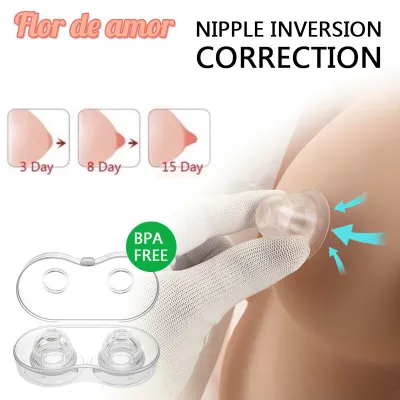 2pcs/box Medical Silicone Nipple Aspirator Inverted Nipple Corrector Painless Nipple Sucker Puller