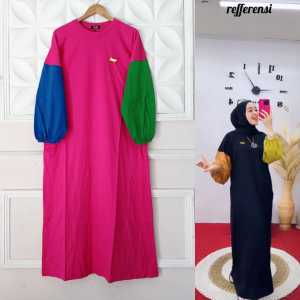 GAMIS SALE TERBARU GAMIS KOMBINASI GAMIS ANGKA/GAMIS MADE LD 105 STANDAR