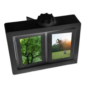 VOYUE Transparent 3D Rotating Photocard Holder Easy To Install Protective Rotating Photo Holder Portable 12 Pockets Photo Album Gift for Friends