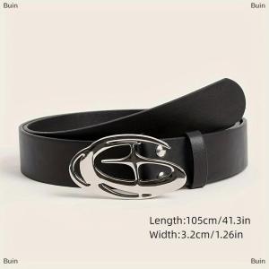 [COD] Buin Y2K Hollow PU Leather Fashion Punk Belt For Men Women Street Vintage Gothic Waistband Trendy Accessories