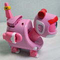 GOGO DINO - VIKI Sound Transformer Robot Play Set Pink Multi Submarine Car Vehicle Mode Action Figure Toy Gogodino Transformation Talking Melody Robot Playset. 