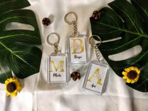 Ready proses1 hari jadi/Gantungan kunci Inisal custom tulisan FREE Gift/Gantungan kunci nama free request