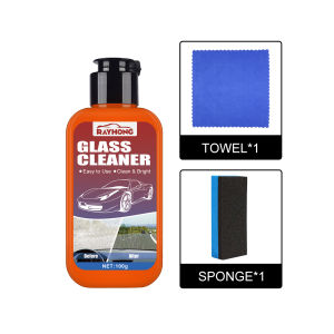 Rayhong 1pcs Windscreen Cleaner Bottle Car Cleaner Brightener Glass Cleaner Windscreen Car Supplies Automotive Glass Cleaner Car Glass Cleaner With Sponge Auto Glass Maintenance Agent Car Glass Cleaner Kit Automobile
