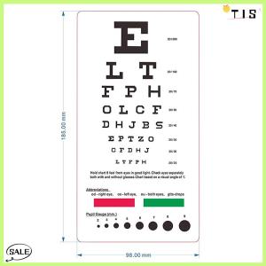 Follow Get New【TIS】 Snellen mắt tường biểu đồ tường nghệ thuật vẽ tranh in trên lụa vải Áp phích trang trí nhà