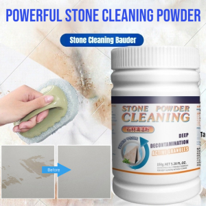 Stone Cleaning Powder Powerful Stain Remover for Granite Quartz Marble All-Purpose Cleaner Strong Decontamination