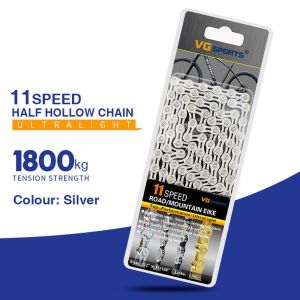 BLACKON Bền chặt Chất lượng cao Xe đạp leo núi Chuỗi nửa rỗng Đạp xe 8/9/10 11 tốc độ Phụ tùng xe đạp Phụ kiện xe đạp Xích xe đạp Xích xe đạp