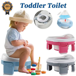 2-in-1  Multi Functional Foldable Baby Toilet Toddler Training Toilet Potty Seat Boys /Girls Portable Car Toilet