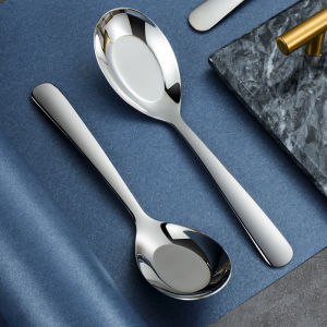 304สแตนเลสทัพพีตักซุปการออกแบบที่ทันสมัยเรียบง่ายภาชนะรับประทานอาหารสำหรับผู้ใหญ่ช้อนทานอาหารในครัวเรือน