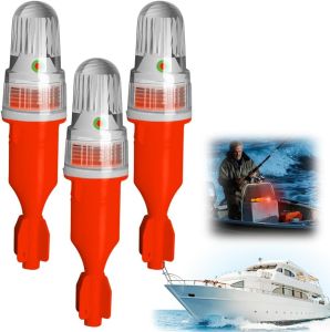 3 PCS Boat Flares 2026 New LED Boat Flares Waterproof Visual Distress Signals Boating Safety Kit for Boating Fishing Nets Life Rafts Buoys High Visibility Marine Safety for Vessels (Blue)