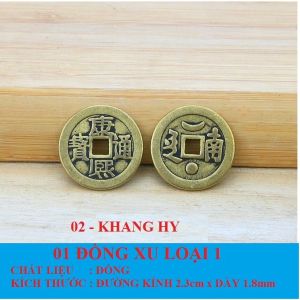 (Dày Loại 1) Đồng Xu Cổ Phong Thuỷ Bằng Đồng May Mắn Bỏ Bóp Ví Chiêu Tài Lộc