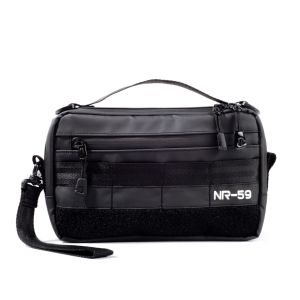 Handbag Waterproof Black NR-59 Slingbag - Pouch Bag - Hanging Bag - Tas Selempang Pria
