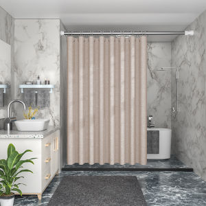 POTDYNB Thicken 230g Polyester Shower Curtain Waterproof Bathroom Curtains Polyester Mildew Curtains Bath Curtain with Hooks