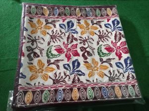 SARUNG BANTAL KURSI BATIK CAP MOTIF DAUN PEPAYA