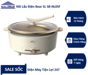 Nồi Lẩu Điện Bear 5L SB-NL05F - Điện Máy Tiện Lợi 247 - Giao hàng miễn phí