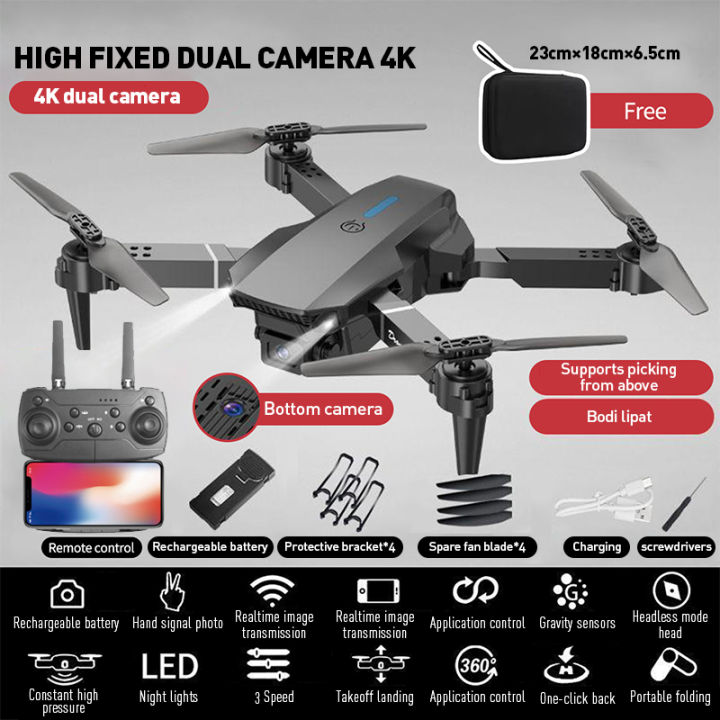 Smart Drone 4K HD Dual Camera Shoot Original Indoor Outdoor Drone