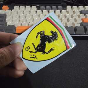 EMBLEM FERRARI STICKER LAMBORGHINI STIKER PORSCHE 3D TIMBUL