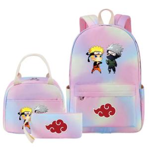 ZEEMIN Halloween Christmas Three-piece Teenage Schoolbag Lunch Bag Shoulder Bag Large-capacity Backpack Fashion Colorful Ninja Backpack New Pen Bag College