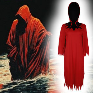 Gifts red demon horror grim reaper cosplay cape party party props halloween stage show costumes