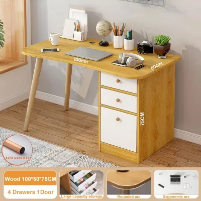 Study Table with Drawer Computer Table Office table Desk for Writing Home Furniture Room