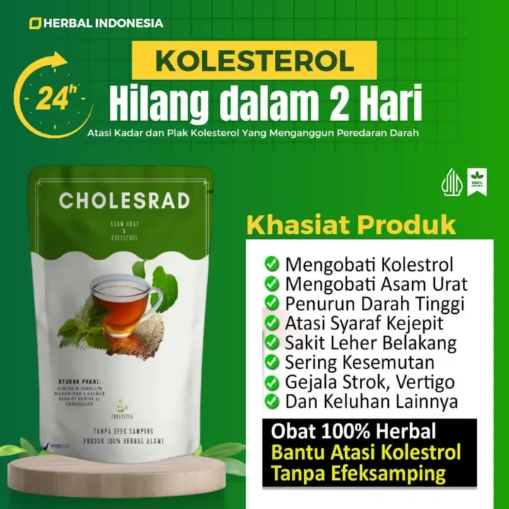 AMPUH CHOLESRAD OBAT HERBAL ASAM URAT, REMATIK, KOLESTEROL yang paling ampuh obat darah tinggi ori