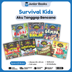 (Isi 7 Buku) Survival Kids - Aku Tanggap Bencana - Buku Cerita Edukasi Pengetahuan Anak - Ziyadbooks