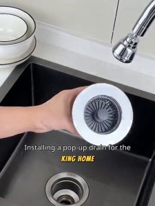 1Pcs Sink Drain Filter Bounce Core-Odor&Leak PreventionDishwashing Drain FilterAnti-Clog Strainer PAZU