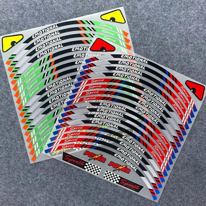 10 "12" 13 "14" 17 Inch Motorcycle Wheel Reflective Modification