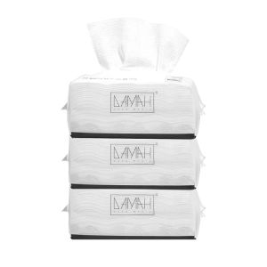 [Korea] 다크 매직 DAMAH Facial Tissue (3 packs100% Cotton For Sensitive Skin and Babies Ultra-soft/Strong/Absorbent Dry/Wet Use)