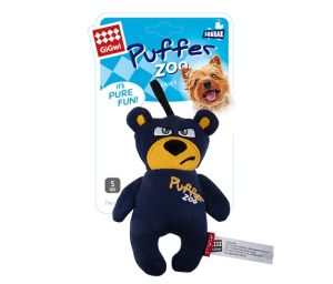 GiGwi Puffer Zoo Series Đồ chơi thú nhồi bông vải canvas kéo co luyện răng có tiếng chút chít cho chó - Đen Ta pet shop