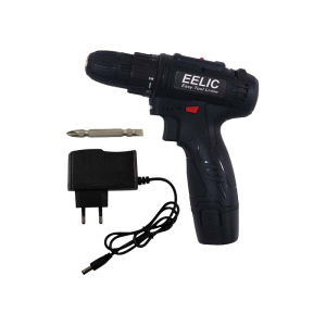 EELIC MEB-DC120 Alat Listrik Mesin Bor / Obeng Lithium Cordless drill - Tanpa Kabel 10mm Dual Speed - Staples - Charger
