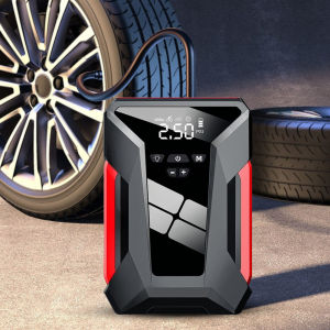 Power Bank Artifact 1600A Peak with LCD Display Battery Emergency Backup with Auto-Shutoff Tire Inflator for Car Battery