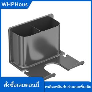 WHPHous ที่วางไดร์เป่าผมใหม่ที่ยืดผมชั้นเล็บฟรีสำหรับห้องติดผนังชั้นเก็บของในห้องน้ำอุปกรณ์ในห้องน้ำ