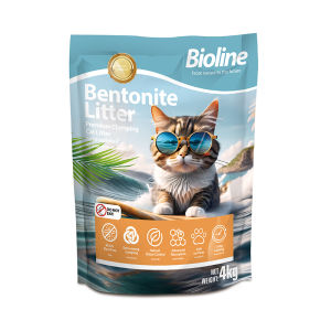 BIOLINE Tofu Cat Litter Sand 6L Flushable Cat Sand Food Grade Plant Tofu Residue Made Kitty Litter Bentonite Cat Litter 4kg/8kg