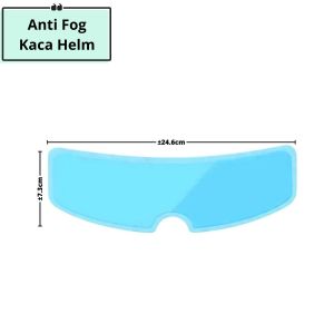 Stiker Anti Fog Kaca Helm Motor Anti Embun/Sticker Pelindung Lensa Visor Tahan Kabut Anti Air Hujan