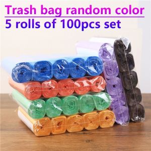 50pcs Plastic Hand Held Vest Trash Bag with Fragrance Thickened Garbage Bag Packaging Bags