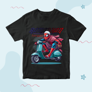 Baju Kaos Muslim Distro Lebaran Anak Laki Laki Spiderman Ngabuburit Ramadhan Import 1 - 10 Tahun