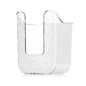 hananre Plastic Wall Mounted Tissue Box Self-adhesive Punch Free Paper Towel Holder Upside Down Space-saving Napkin Container Bathroom