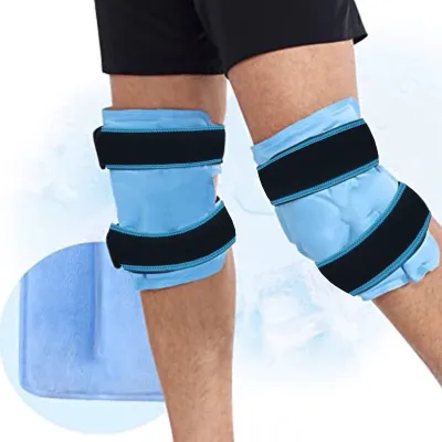 Túi chườm gel nóng lạnh bản to 2 đai thắt 960g dùng sau phẫu thuật và chấn thương khớp gối khuỷu tay