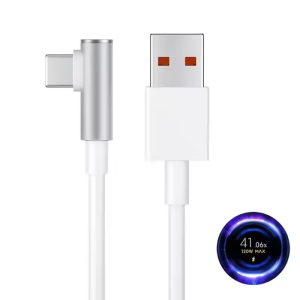 Mi 120W 67W Type-C Cable Hyper Turbo Charge Elbow L Shaped Cable For Redmi Note14 Pro+ 5G Redmi 15 5G Redmi A3 Redmi 13C 10C Xiaomi 15 14 Ultra 13T 11T Pro Poco F7 Ultra F7 Pro Ultra Pro Black Shark 5 Pro USB C Gaming Cable TipoC