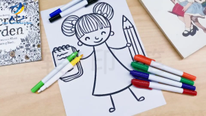 Super Marker Iron On Transfer Pens for T-Shirts and Other Blanks Non-toxic Pen Fade-Resistant Heat Transfer Pens