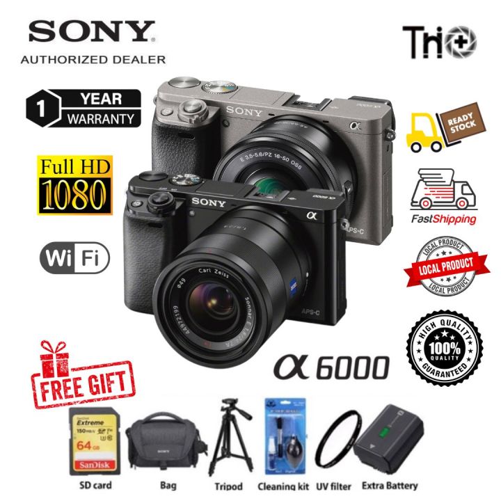 Sony Alpha a6000 Mirrorless Digital Camera 24.3MP SLR Camera w/16-50mm ...