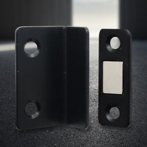 ประตูดิจิตอลกันที่เจาะล็อกที่หยุดประตูแม่เหล็กรูปตัวแอลที่แข็งแรงสำหรับความปลอดภัยในบ้านจับและติดตั้งง่ายที่มองไม่เห็น