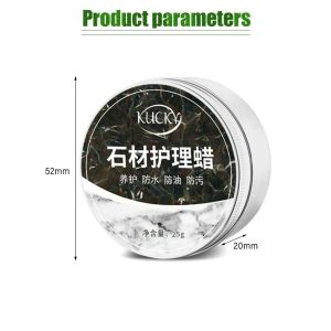 25g Stone Nourishing Polishing Wax Waterproof Stone Care Coating for Tile Quartz Marble Granite