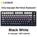 LEOBOG 81Keys Keycaps for Mechanical Keyboard PBT Color Keycap 8 colors to choose. 