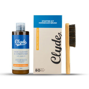 Clyde Premium Shoe Cleaner Starter Kit (Horsehair Brush)