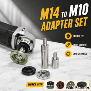 WildPioneer Angle Grinder Thread Adapter M14 To M10 Steel Arbor Converter Male Nut For Polishing