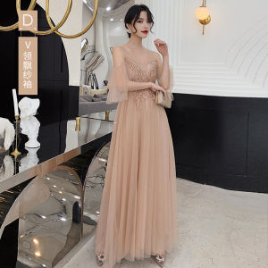 Bridesmaid Dresses For Women Stylish Wedding Group Sisters Dress Graduation Illusion Prom Womens Gown