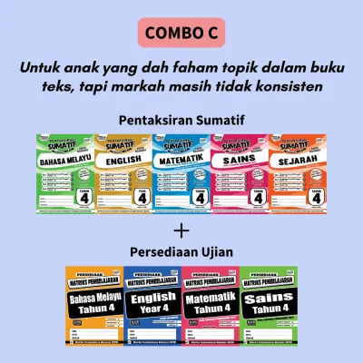 [MyEducationBooks] SKOR A Ujian Akhir Tahun COMBO (MPT4 dan UASA format sebenar 2026)
